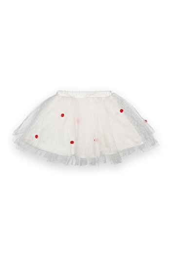 Novy Baby 23 April Feast Birthday Special Day Girl's Baby Tutu Skirt - 2-9 Years - Ecru