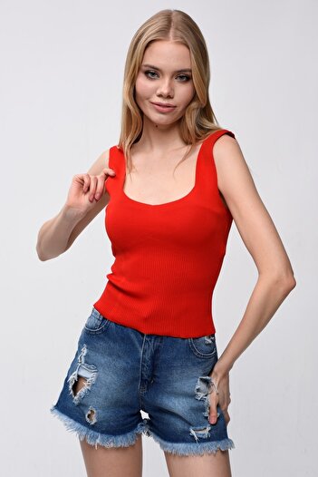 MA ananas Women's Red Knitwear Undershirt