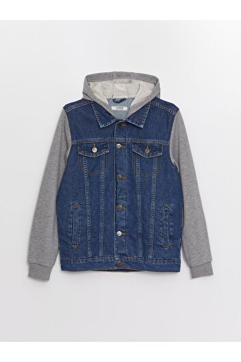 LC Waikiki Jungen-Jeansjacke mit Kapuze