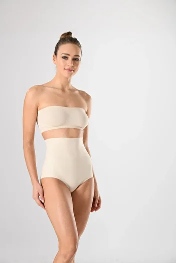 Miss Fit 14002 Γυναικείο δέρμα χωρίς ραφές, εξαιρετικά ψηλόμεσο, αντιολισθητικό σλιπ σιλικόνης πλεκτό χωρίς ραφή