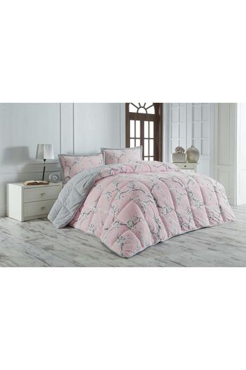 Merinos Eylül Comforter Gray Single Duvet Set