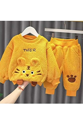 Bubito Kışlık Tatlı Peluş Alt Üst 2'li Takım
