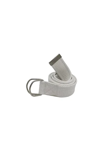Anatolia Unisex Λευκή υφασμένη αθλητική τσάντα από καμβά τζιν ζώνη