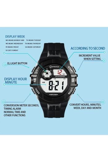 SMAEL Digital Children's Youth Wristwatch