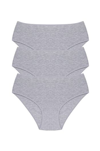 pink mood Full Brief Bato Slip High Waist 3' Pack