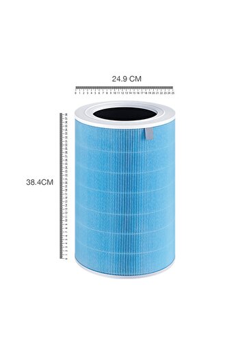FAF FİLTER / Xiaomi Air Purifier Pro H Hava Temizleyici Uyumlu Çipli Hepa Filtre Mavi