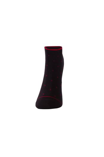 TheDon The Don Women's Polka Dot Booties Socks Tdscs0903 Black