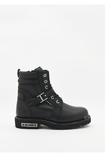 Harley Davidson Franco Waterproof B. Μαύρες Δερμάτινες Μπότες