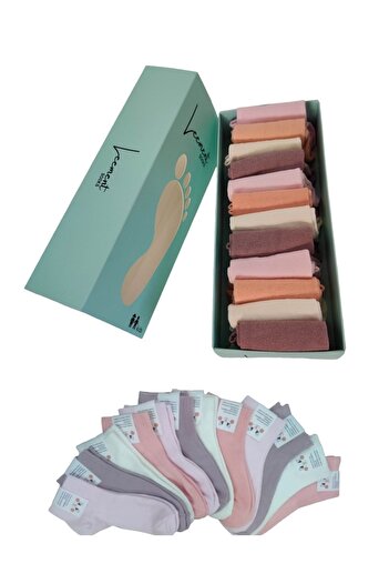 Leement socks Детски 12 чифта памучни летни чорапи до глезена