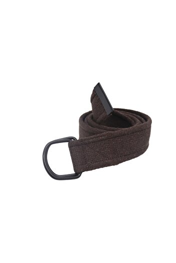 Anatolia Unisex Καφέ Μαύρη Πόρπη D Υφαντό Tactical Sports Canvas Τσάντα τζιν ζώνη
