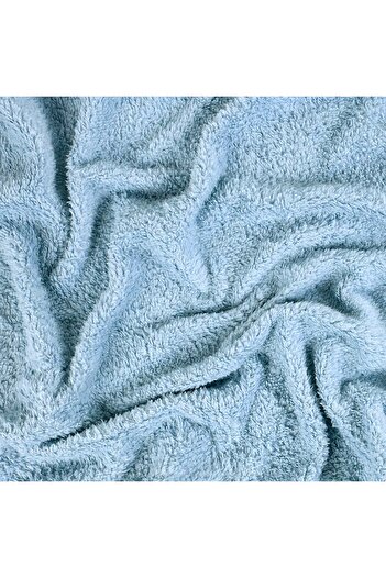 Benlisso Home Husa de perna decorativa Teddy Puffy de pluș Albastru 43x43