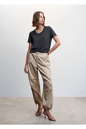 MANGO Woman Round Neck T-Shirt