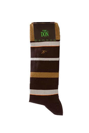 TheDon Чоловічі бамбукові шкарпетки Don K008a K.kahve