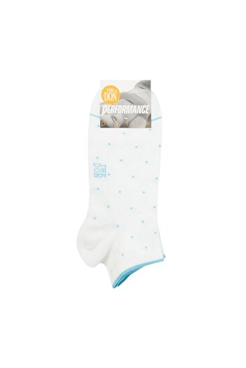 TheDon The Don Women's Polka Dot Booties Socks Tdscs0903 White