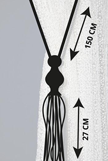 Baytekin New Fashion Curtain Accessory Tassel Model Braçol Curtain Retractor Silver
