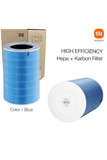FAF FİLTER / Xiaomi Air Purifier Pro H Hava Temizleyici Uyumlu Çipli Hepa Filtre Mavi