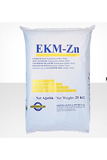Ekmekçioğulları Çinko Sülfat %16 Granül Tahıl Meyve Sebze Bitki Besini Çinko Tuzu Gübresi 1 Kg