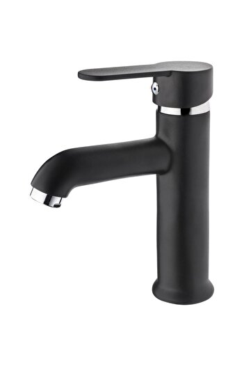 HMS Pisa Open Close Sink Faucet Black