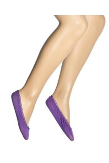 Dore Women's Purple Lace Sandal Ballerina Socks