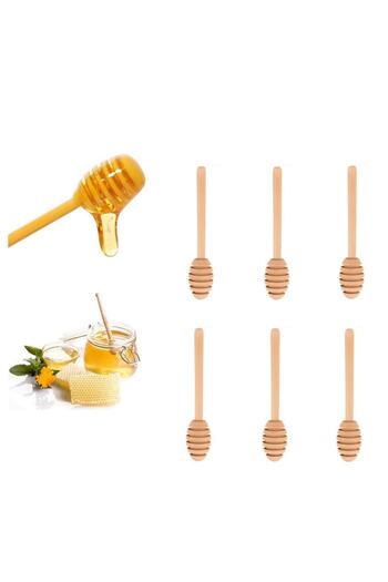 AYBABA STORE Wooden Honey Spoon Set of 6