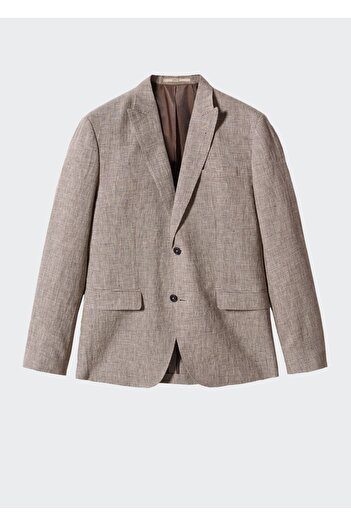 MANGO Man %100 Keten Kumaş Blazer Ceket