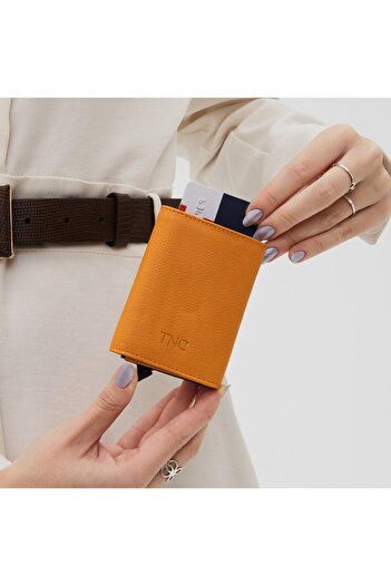 Tamer Tanca Men's Leather Card Holder Wallet, card holder, keychain 688 2006 Mkn Krtlk
