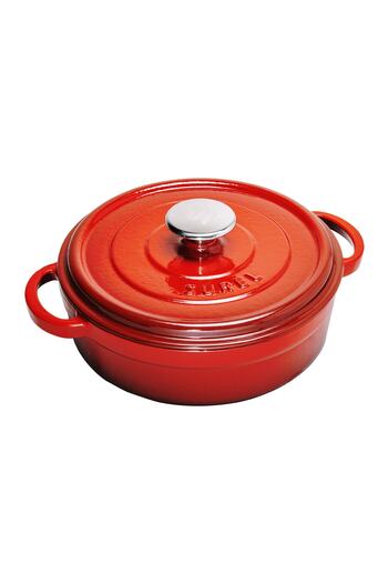 Sürel 24 cm Casting Pot Backed Radius Belt Gradient Red