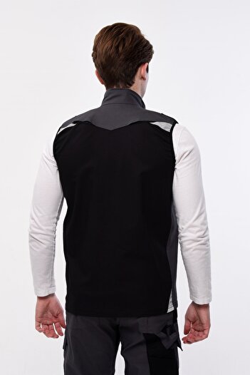 Uniprom Γιλέκο εργασίας Lycra Madrid Model 10 Pockets Summer Black