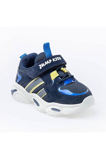 Jump 26056 Navy Blue - Royal Blue - Yellow Boy's Sneaker Casual Sports Shoes
