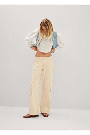 MANGO Woman Embroidered Puffy Sleeve Blouse