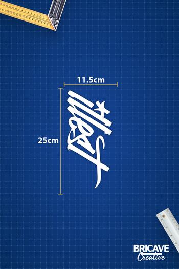Bricave Autocolant Illest Jdm Auto-motocicletă 25x11,5cm