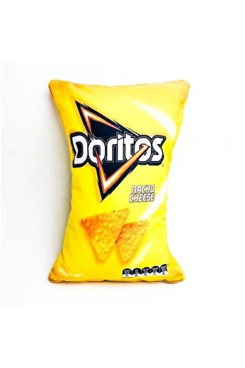 DÜKKAN DESİGN Sarı Doritos Yastık