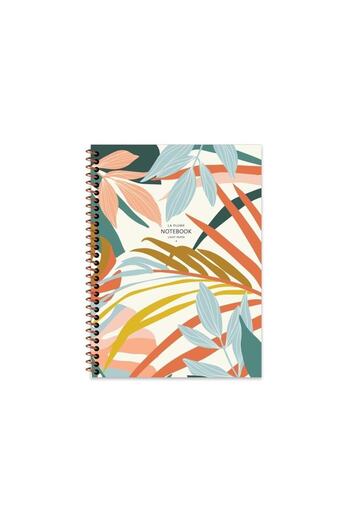 KESKİN COLOR 16x22 Cm 80 Sheets Unlined Plastic Cover Ring Light Notebook 60 Grams Cream Color Page Ivory Paper