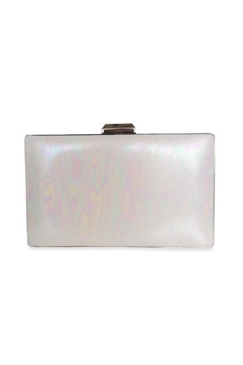 Biçanta Sedef Ecru Pearl White Πλακόστρωτο Σατέν Βραδινό Τσάντα Βραδινή Τσάντα Τσάντα γάμου Τσάντα χειρός