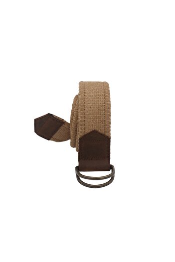 Anatolia Unisex Δερμάτινη Λεπτομερής Ζώνη με Αντίκα Πόρπη με Δαχτυλίδι D