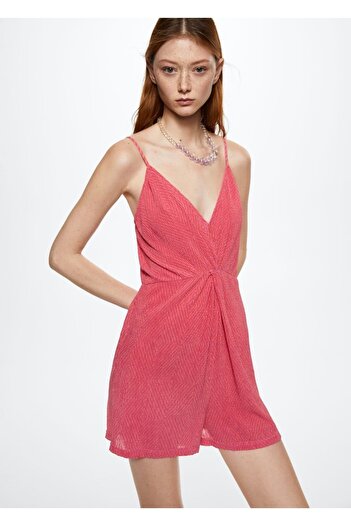 MANGO Woman Knot Detailed Jumpsuit