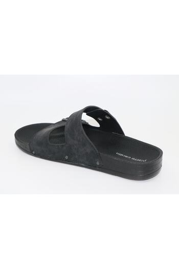 Pierre Cardin New Season Black Unisex / Ανδρικές ανατομικές μαλακές παντόφλες PC-7018