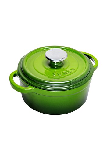 Sürel Aroma Lid Green Round Cast Pot 20 Cm