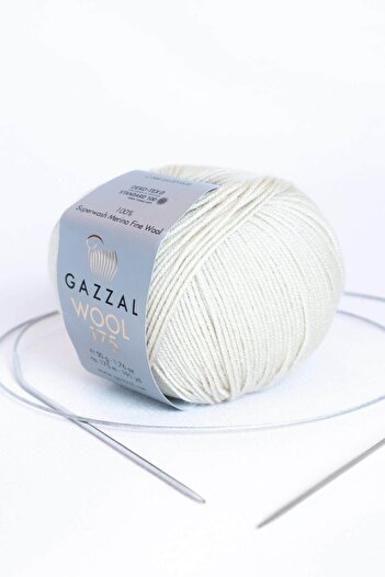Gazzal Wool 175 Super Washed 100% Merino First Class Wool Hand Knitting Yarn 50 Gr (344)
