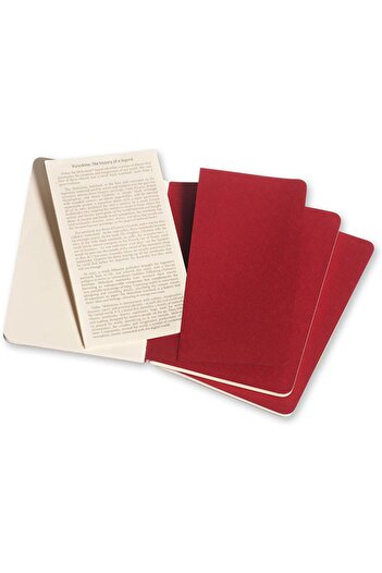 Moleskine Cahier Large 3'lü Çizgisiz Not Defter, 13x21cm