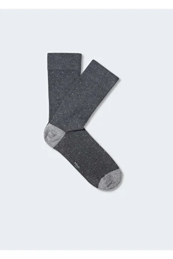 MANGO Man Polka Dot Cotton Socks
