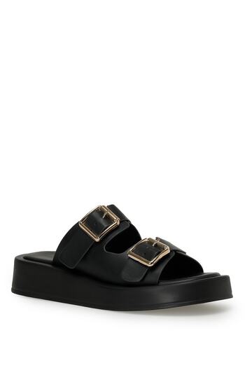 İnci Fortuna 3Fx Black Women's Slippers