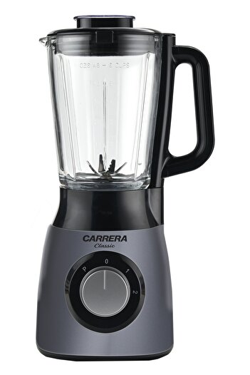 Carrera Germany Cam Sürahi Smoothie Blender 1.5 L- Paslanmaz 6'li Çelik Bıçak - Buz Kırıcı Özellikli