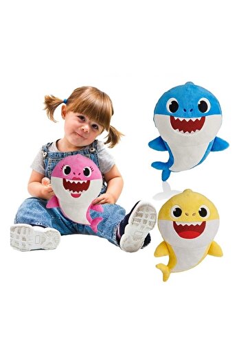 Schulzz Baby Shark Uyumlu Babby Shark Ithal Müzikli Oyuncak Peluş 30 Cm