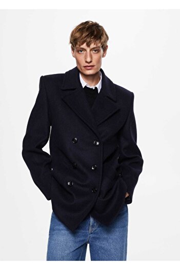 MANGO Woman Short Woolen Coat
