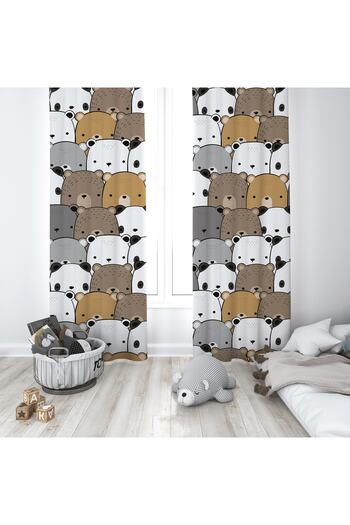 instababyrooms Children's Room Digital Printed 135x260cm Single Wing Background Curtain Model 00009