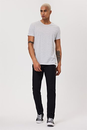 Lee Cooper Ανδρικό μπλουζάκι με λαιμόκοψη Γκρι μελανζέ