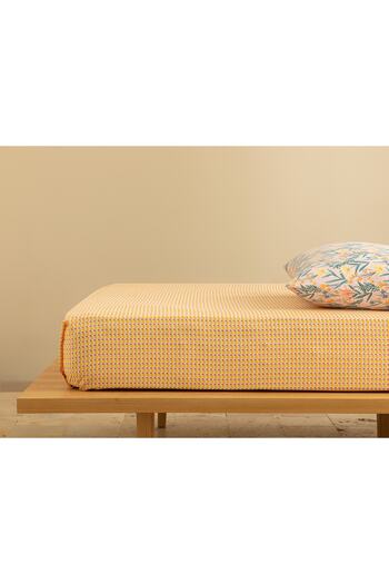 English Home Delta Easy-Iron Double Sheet 240x260 Cm Yellow