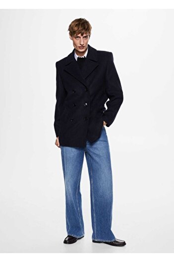 MANGO Woman Short Woolen Coat
