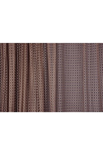 AKÇA TEKSTİL Orchid Model Dark Mink Color Single Wing Ready Planted Pleated Background Curtain 300*260 Cm